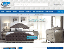 Tablet Screenshot of exclusivefurniture.com